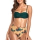 thumbnail image 2 of Traje de baño de mujer estampado de 2 piezas de bikini cómodo de cintura alta de color sólido estilo playa OAVQHLG3B Store  lin121212, 2 of 4