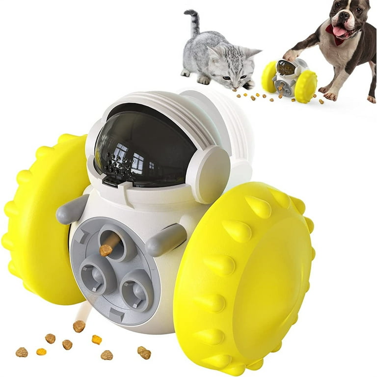 Treat Interactive Dog Toys,Tumbler Robot Dog Treat Puzzle Toys