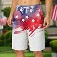EKAPENO Swim Trunks Independence Day Men's Shorts Summer Lace Up Loose