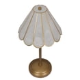 thumbnail image 5 of Home Decor Collection Capiz Scalloped Glass Table Lamp, Gold Finish, 19"H, 5 of 14