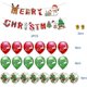 thumbnail image 5 of CHAO Globo De Navidad, Globos De Navidad Globos De Fiesta De Navidad, Banner De Feliz Navidad, Globos Rojos Y Verdes Para Decoración Navideña Suministros Para Fiestas, 5 of 5