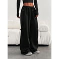 thumbnail image 2 of Women's Casual Loose Plain Drawstring Waist Sweatpants with Pockets, 2 of 6