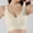 White, variant on Women's Wireless Bra Seamless No Bulge Light Support Bra No Underwire Stay in Place Wide Straps Machine Washable T Shirt Bra,White,M