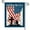 Color 4, variant on Rdsfhsp Memorial Day 4th of July Linen Garden Flag God Bless America Double Sided Patriotic Independence Day Yard Flag for Outdoor Holiday Decoration 12 X 18 inch