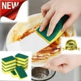 thumbnail image 6 of 14 Count Kitchen Sponges Dishwashing Pack, Microfiber Sponge, Dish Scrubber Set, Non Scratch, Highly Absorbent, Easy to Foam, More Durable, Esponja Para Lavar Los Platos, 6 of 6