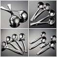 thumbnail image 6 of LEORX 2Pcs Stainless Steel Soup Ladle with Slotted Skimmer Spoon for Home Hotel and Restaurant Use, 6 of 8