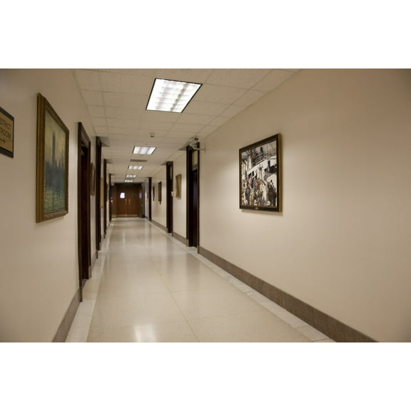 Print: Elevator Lobby, Alexander Pirnie Federal Building, Utica, New York