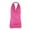 Hot Pink, variant on Womens Basic Tops Women Fashion Solid Color V-Neck Halter Sleeveless T-Shirt Blouse Tops Women's Tops XL(US:10)