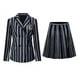 thumbnail image 3 of Conjunto de disfraz de Cosplay de Wednesday Addams, uniforme escolar de la Academia Nevermore, disfraz de fiesta de Carnaval para Halloween para adultos y niños V, 3 of 4