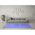 thumbnail image 3 of Ahgly Company Indoor Rectangle Oriental Blue Industrial Area Rugs, 7' x 10', 3 of 4