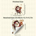 thumbnail image 3 of Santa Christmas Wall Stickers 3D Decals, Removable Holiday Wall Decor for Living Room Bedroom Office, Easy Apply No Damage Christmas Decoration, 3 of 6