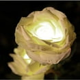 thumbnail image 4 of [Upgraded 5 Flowers] Solar Lights Outdoor Garden Decor Rose Stake Lights, Waterproof Realistic Artificial Flowers for Outdoor Flower Bed Patio Yard Pathway Memorial Cemetery Grave Decorations, Red, 4 of 7
