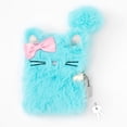 thumbnail image 1 of Claire's Diary With Lock For Girls | Plush Mini Kitty- Kids Journal Gift Notebook – 3x5 Inches Blue, 1 of 2