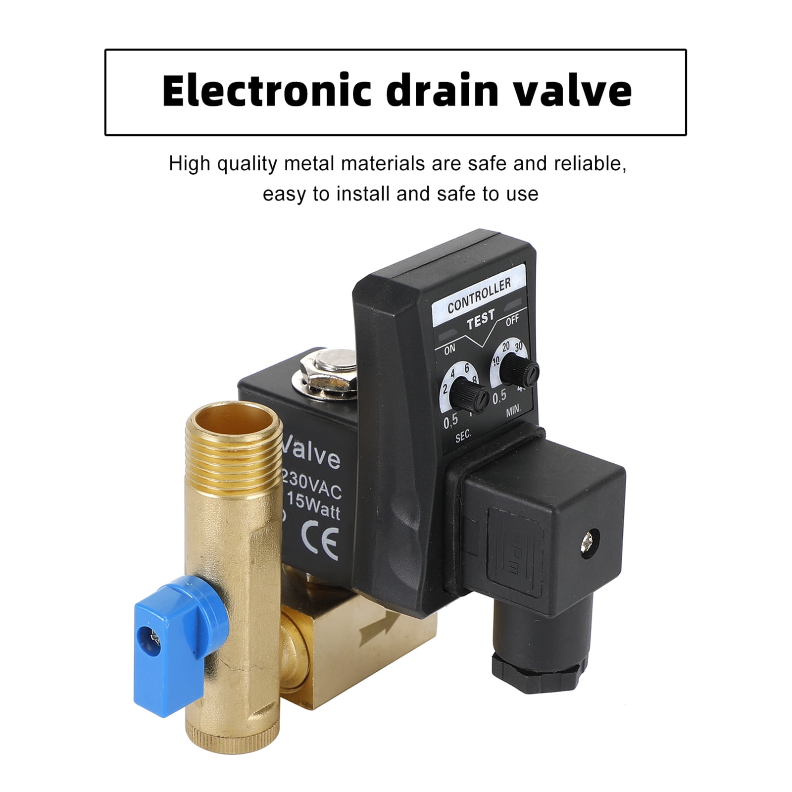 Mad AC 220V 1/2" Automatic Electronic Timed Air Compressor Auto Drain Valve