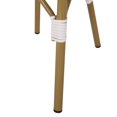 thumbnail image 5 of Christopher Knight Home Gwendolyn Outdoor French Bistro Chairs Set of 4, Black + White + Bamboo Print Finish, 5 of 9
