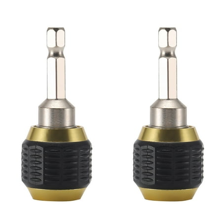 

koaiezne Chuck 60mm Holder Tool Shank Quick Drill Coupling Drill Hex Bit 1/4 Bit Drill Tools & Home Improvement Sanding Attachment Power Drill Power Stack