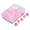 thumbnail image 1 of Perles de Cheveux Rondes, Dreadlocks Perles Poignets 74pcs Outil de Tressage de Cheveux Tressage à la Mode pour une Utilisation Quotidienne Jaune, Rose, Bleu Clair, Violet, 1 of 8