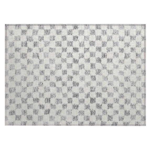 Dalyn Rugs Machine Washable Indoor/Outdoor Chantille Gray 1'8" x 2'6" Rug
