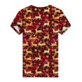 thumbnail image 5 of SELONE Christmas Tshirt Women's Short Sleeve Xmas Deer Print Crewneck Tops Shirt Multicolor M, 5 of 5