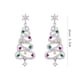 thumbnail image 3 of Fiudx Pendientes Brillantes, Exquisito Diseño de Borla de Diamantes, Estilo Árbol de Navidad Multicolor, Aspecto Único y Llamativo, Perfectos para Regalar, Accesorio de Moda para Mujer, Comodidad Dur, 3 of 6
