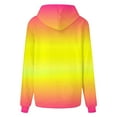 thumbnail image 4 of FNFYFH Womens Oversized Hoodies Gradient Drop Shoulder Sweatshirts Casual Long Sleeve Hooded Pullover Tops with Pockets, 4 of 5