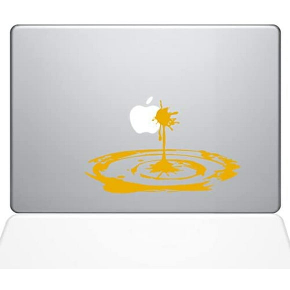 The Decal Guru Apple Sauce Shot Macbook Decal Vinyl Sticker - 11" Macbook Air - Yellow (1268-MAC-11A-SY)