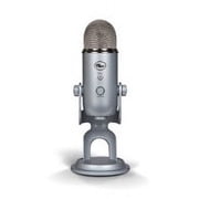 Blue Microphones Yeti USB Microphone (Silver) with Headphones and Pop Filter