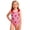 Red, variant on Edvintorg Kids Bathing Suits Girls Cute Graphic Sleeveless Swimwear One Piece Swimsuit Girls Tummy Control Size 4-8