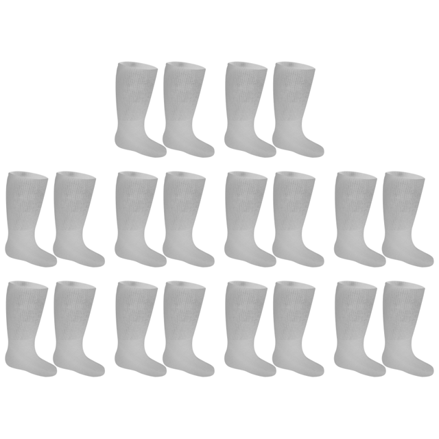 Calcetines Ancho Adicional La Tripulación Diabética Linfedema para (gris Claro)