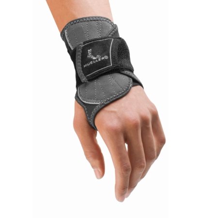 Mueller Hg80 Ankle Brace - Mueller Hg80 Premium Wrist Brace, Black, Large/Extra Large