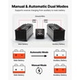 thumbnail image 3 of VEVOR Aislador de Batería Dual de 12 V y 140 A con Pantalla LCD, para Baterías de Litio y Plomo-Ácido, para Automóviles, Camiones, Autocaravanas, UTV, ATV y Embarcaciones, 80 x 70 x 60 mm, Negro, 3 of 9