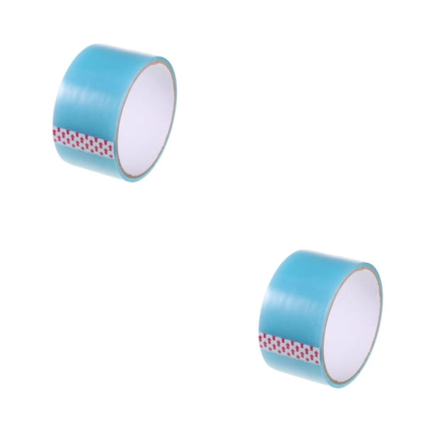 Billuyoard Resplandor en la oscuridad Cinta de bola adhesiva DIY Alivio del estrés Manualidades de juguete luminosas para suministros de 4.8 CM/azul 2piezas