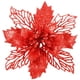 thumbnail image 1 of 6 uds flores artificiales de Pascua decoración de árbol de Navidad adorno Floral hueco brillante para puerta de ventana del hogar, 1 of 8