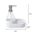 thumbnail image 6 of Mainstays Soap Pump and Sponge Holder, Soap Dispenser with Built-in Caddy, 17.1 oz (508 ml), 6 of 9