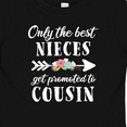 thumbnail image 4 of Inktastic Only the Best Nieces Get Promoted to Cousin Boys or Girls Baby T-Shirt, 4 of 5