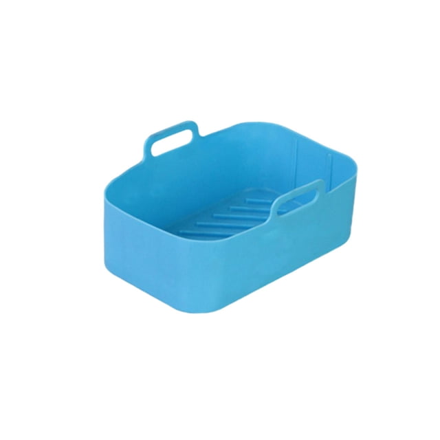 Advancent Bandeja de silicona para freidora de aire, cesta resistente al calor, revestimiento de placa de panadería, lavable, reutilizable, utensilios de Herramientas y accesorios para hornear Azul Advancent HA067250-03