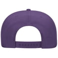 thumbnail image 2 of OTTO SNAP Wool Blend Twill Round Flat Visor 6 Panel Pro Style Snapback Hat - Purple, 2 of 2
