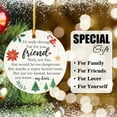 thumbnail image 6 of Family Ornaments Ceramic Christmas for Grandma, Grandpa, Husband wife Dad Mom Sister bestie, Mr and Mrs Wedding anniversary Ornament, 6 of 7