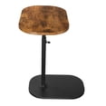 thumbnail image 6 of Beuway C Shaped Side Table,Adjustable-Height 360°Swivel Couch End Table that Slide Under(Rust Brown), 6 of 14