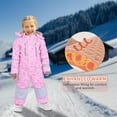 thumbnail image 6 of Kuleyang Breathable Kids Ski Suit One-Piece Waterproof Windproof, Premium Matte Snowsuit for Boys Girls, Winter Jumpsuit Overalls for Skiing Snowboarding Hiking Camping, 6 of 7
