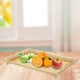thumbnail image 5 of Bandeja de fruta decorativa de Metal Rectangular con asa para exhibición de cupcakes bandeja de mesa de centro plato de servicio de dulces de estilo Dorado Gloria Bandeja de pastel de postre, 5 of 9
