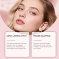 thumbnail image 4 of Cosmetics Waterproof Eyeliner, Long-Lasting Finish, Fine Brush Tip for Precise Lines, 2-in-1 Eyeliner with sponge brush, Smudge-Proof & Transfer-Resistant, 4 of 6
