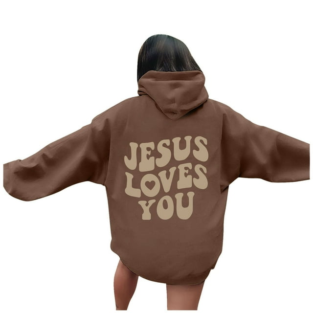 VBARHMQRT Blanket Hoodie Autumn Winter Hoodie Neck Solid Color Printed Long Sleeve Pullover Sweatshirt