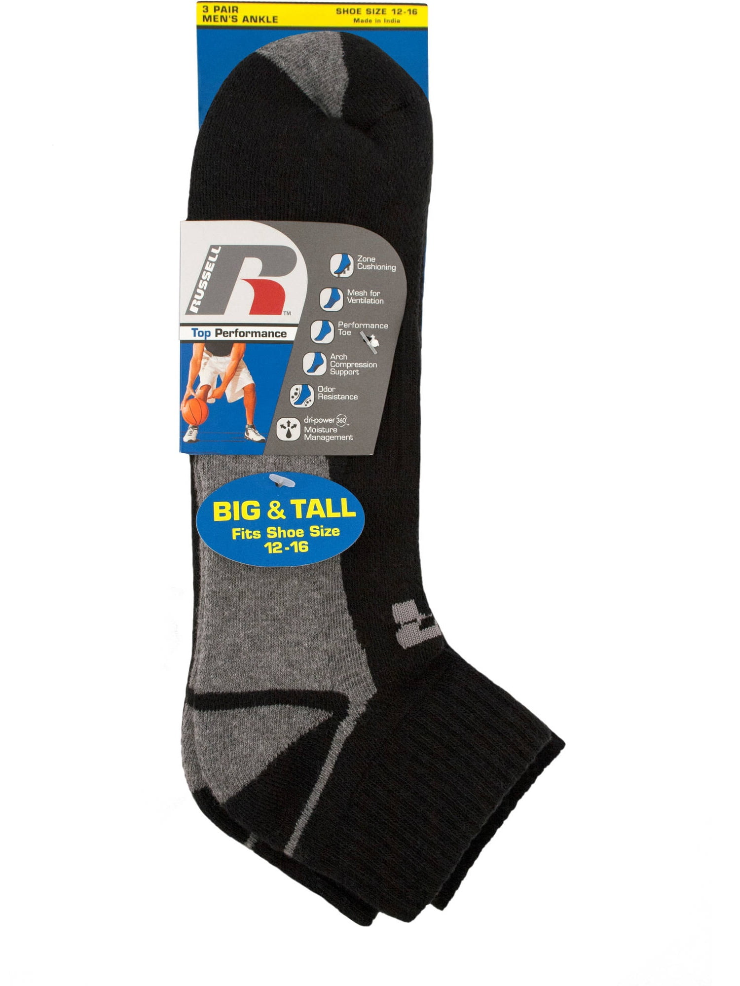Big and Tall Men's Ankle socks