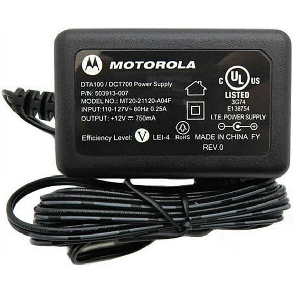 AC DC Adapter for Motorola DTA100/DCT700 Power Supply (Model MT20-21120-A04F).