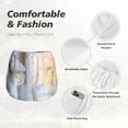 thumbnail image 5 of Disketp The Cat Looks in the Mirror Print Women's Shorts Workout Shorts for Athletic Gym Running Shorts with Phone Pockets X-Large, 5 of 8