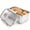Platinum, variant on Airtight Bread Box, Large Capacity Bread Storage Container with Date Tracking Lid, Ideal for Storing Homemade Bread, Pastries, Snacks and Fruits on Kitchen Countertop (Grey)