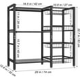thumbnail image 3 of 3-Tier Kitchen Baker’s Rack with 4 Baskets, Utility Storage Shelf for Coffee Bar, Kitchen, Dining Room & Home Organization, 3 of 6