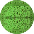 thumbnail image 1 of Ahgly Company Indoor Round Oriental Green Industrial Area Rugs, 4' Round, 1 of 4