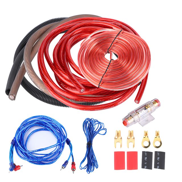 Kit De Instalación De Amplificador De Potencia Para Automóvil De 2800 W Cable De Alambre De Instalación De Altavoz De Calibre 4 Potente Kit De Cable De Alambre De Instalación De Audio Para Automóvil Noticed VI006451-00